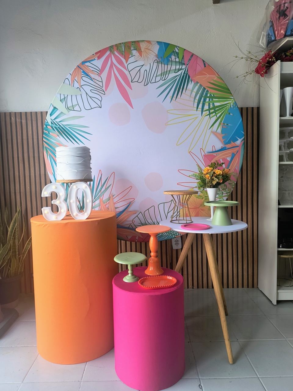 Kit Prata Tropical  - Lilas Decor Locações e Festas