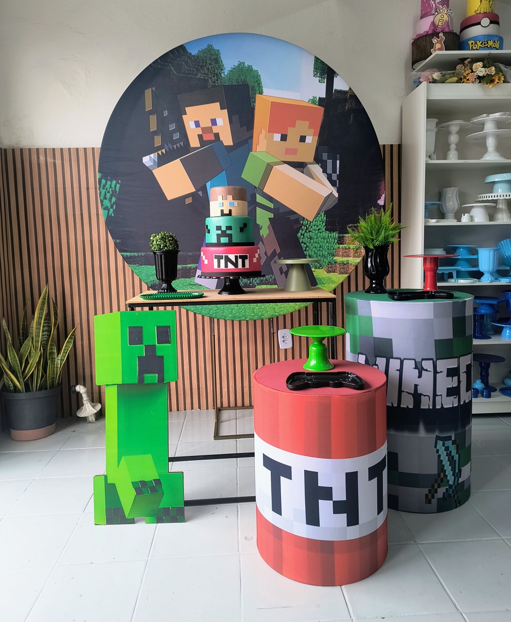 Kit Ouro Minecraft - Lilas Decor Locações e Festas