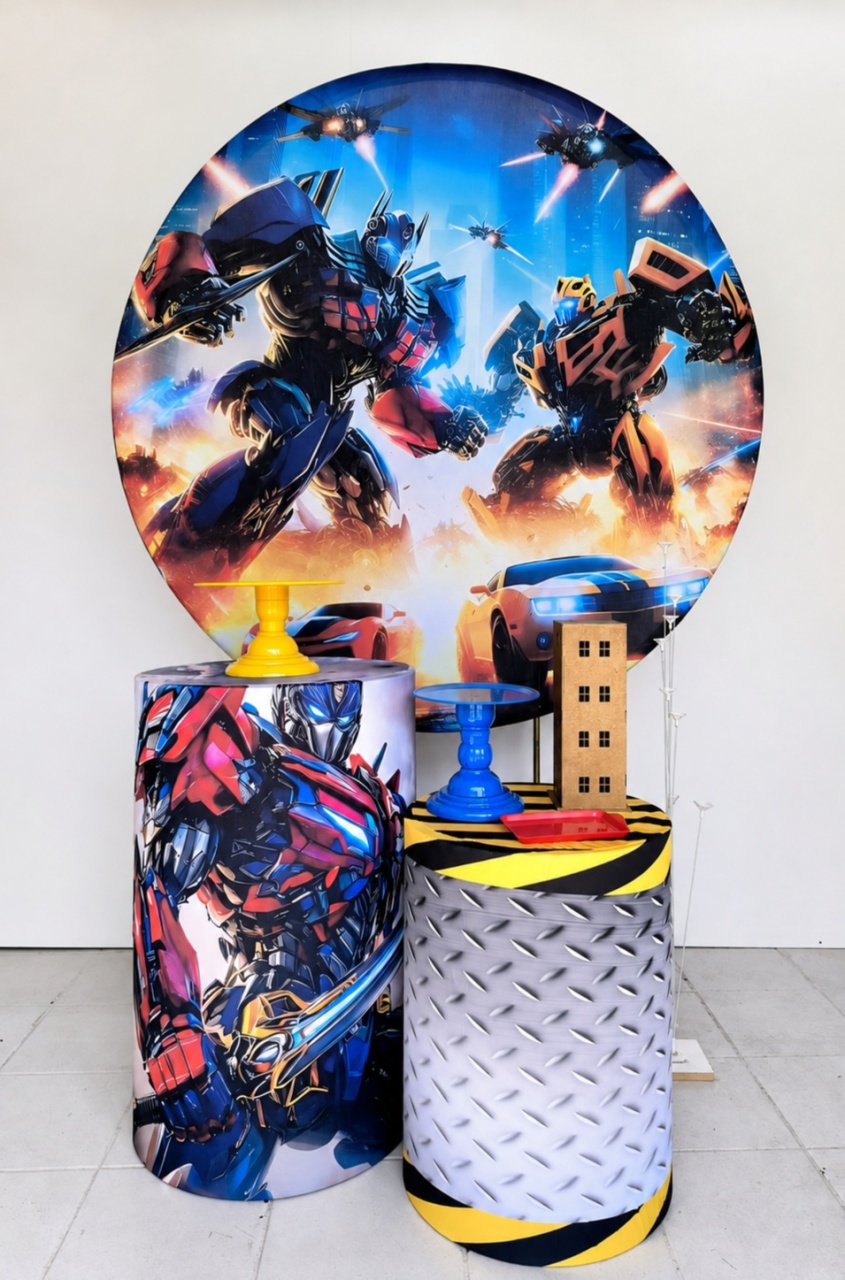Kit Bronze Transformes - Lilas Decor Locações e Festas