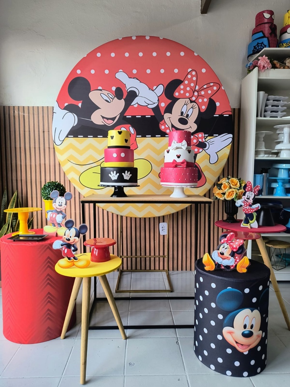 Kit Composição  Minnie E Mickey - Lilas Decor Locações e Festas