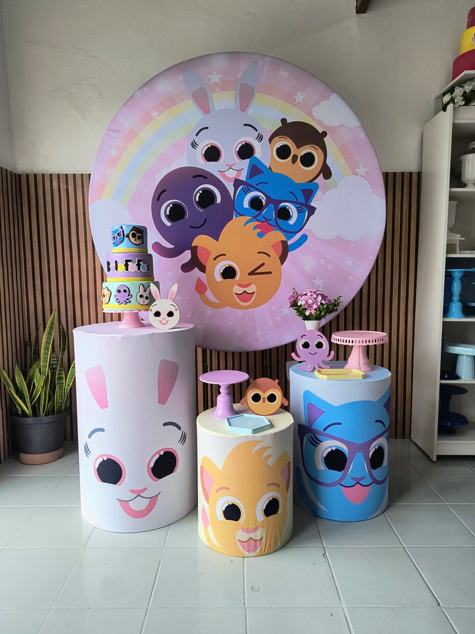 Kit Prata  Bolofofos Menina - Lilas Decor Locações e Festas
