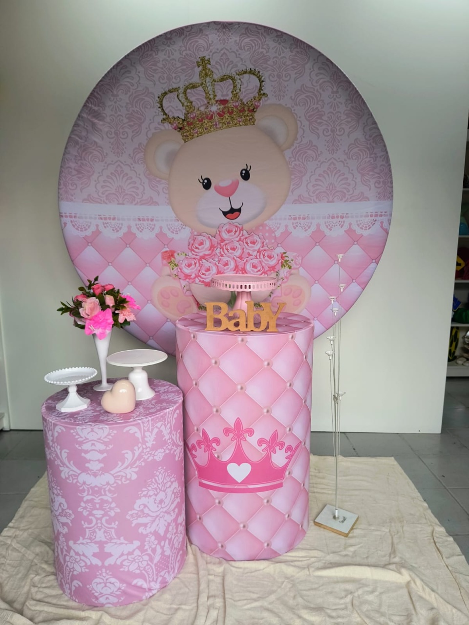Kit Bronze Ursinha Realeza - Lilas Decor Locações e Festas