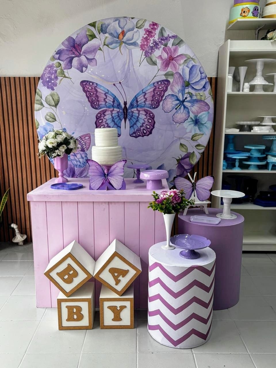 Kit Ouro  Borboleta Lilas 2 - Lilas Decor Locações e Festas