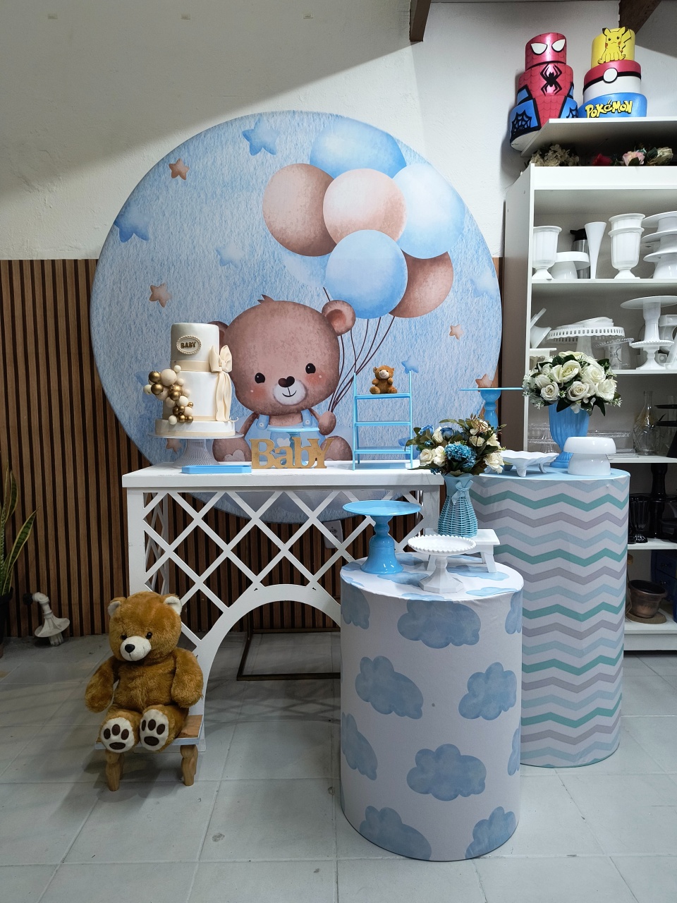 Kit Ouro Ursinho Menino - Lilas Decor Locações e Festas