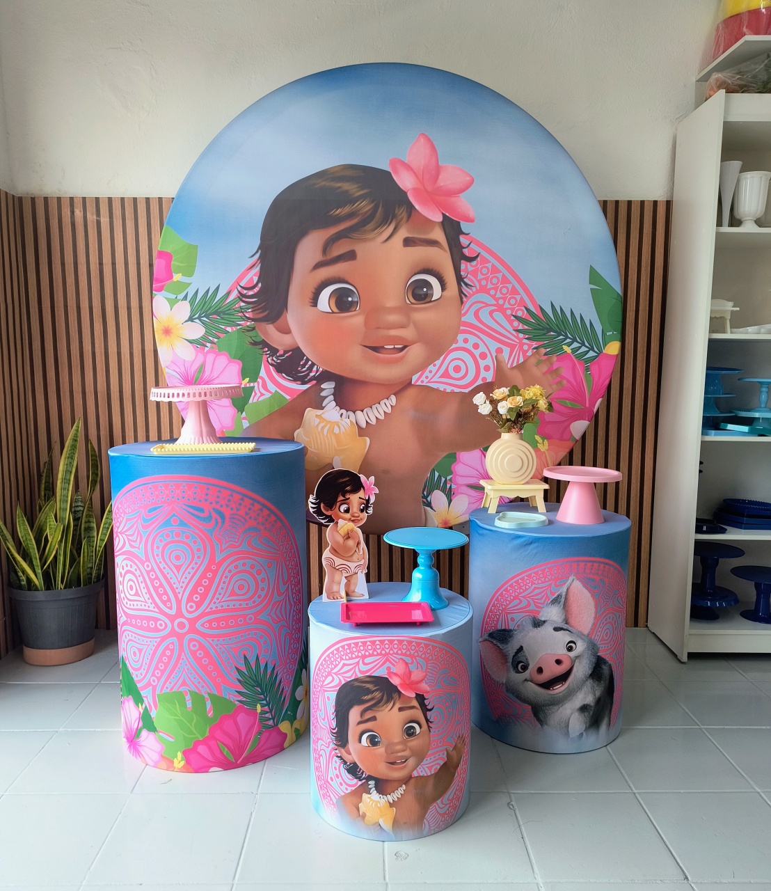 Kit Prata Moana Baby - Lilas Decor Locações e Festas