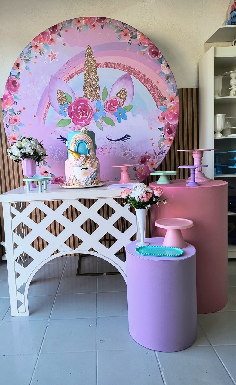 Kit Ouro Unicornio 2 - Lilas Decor Locações e Festas