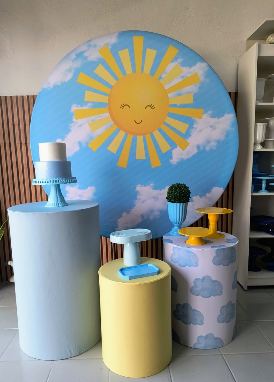 Kit Prata  Solzinho  - Lilas Decor Locações e Festas