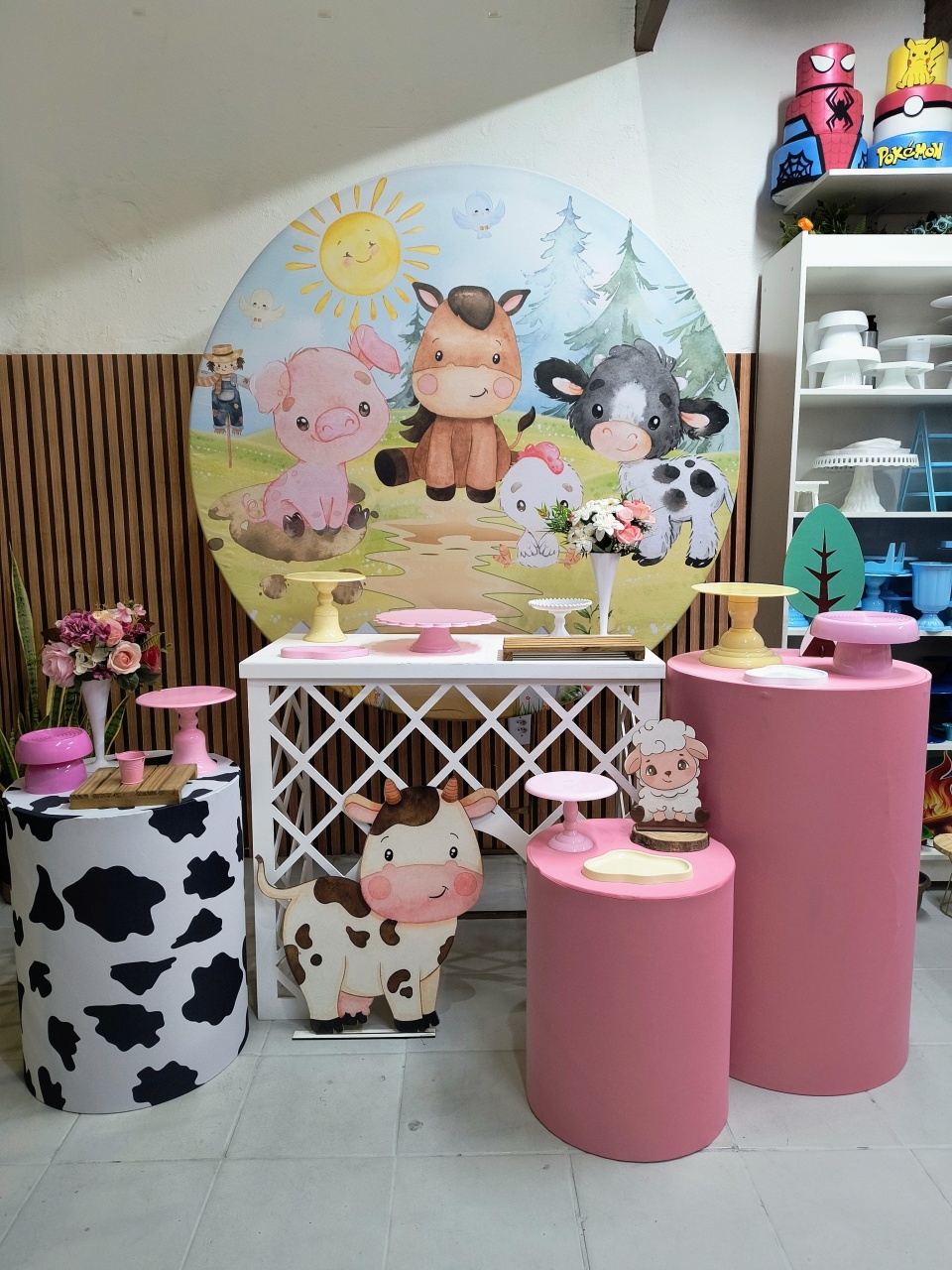 Kit Ouro Fazendinha Rosa  - Lilas Decor Locações e Festas