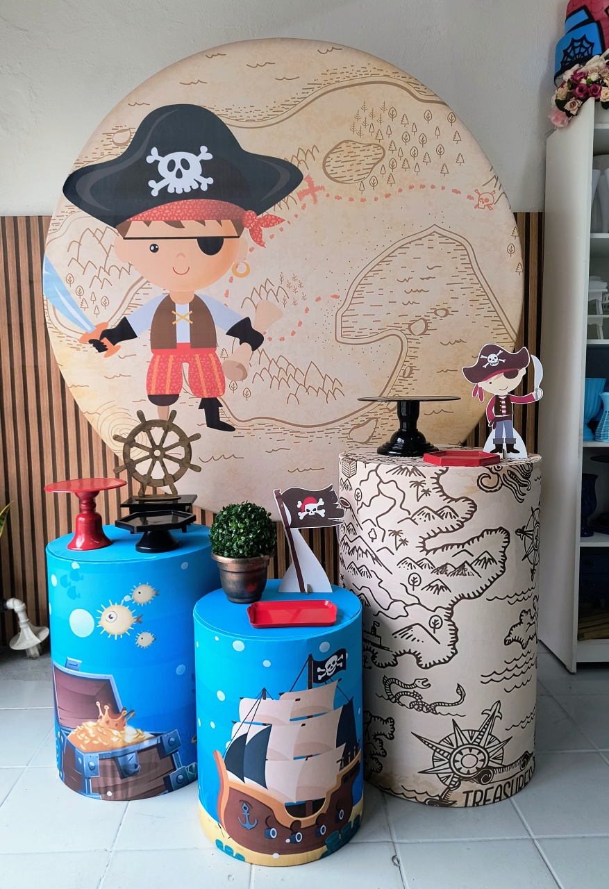 Kit Prata Pirata  - Lilas Decor Locações e Festas