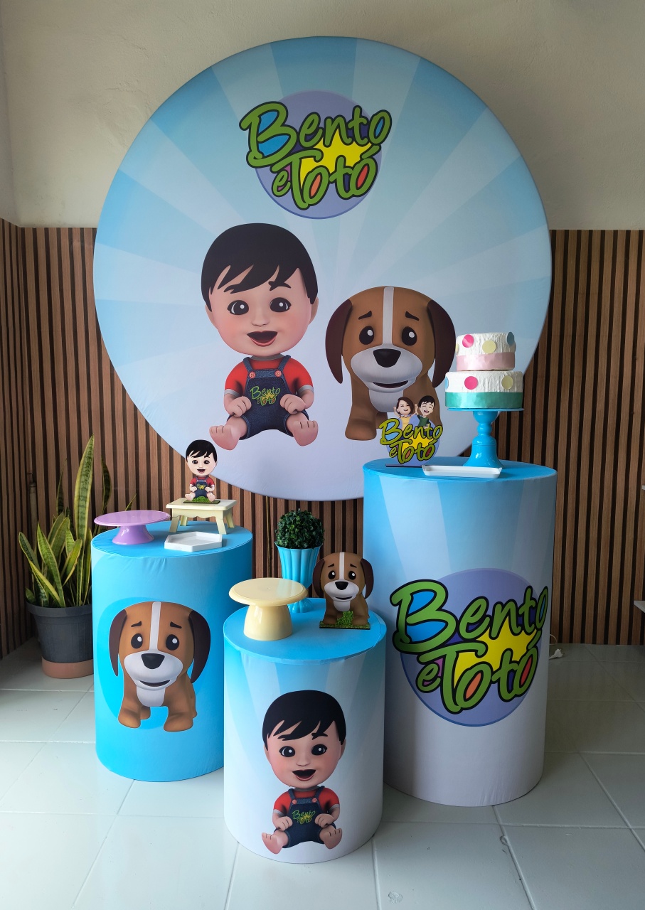 Kit Prata  Bento E Totó - Lilas Decor Locações e Festas