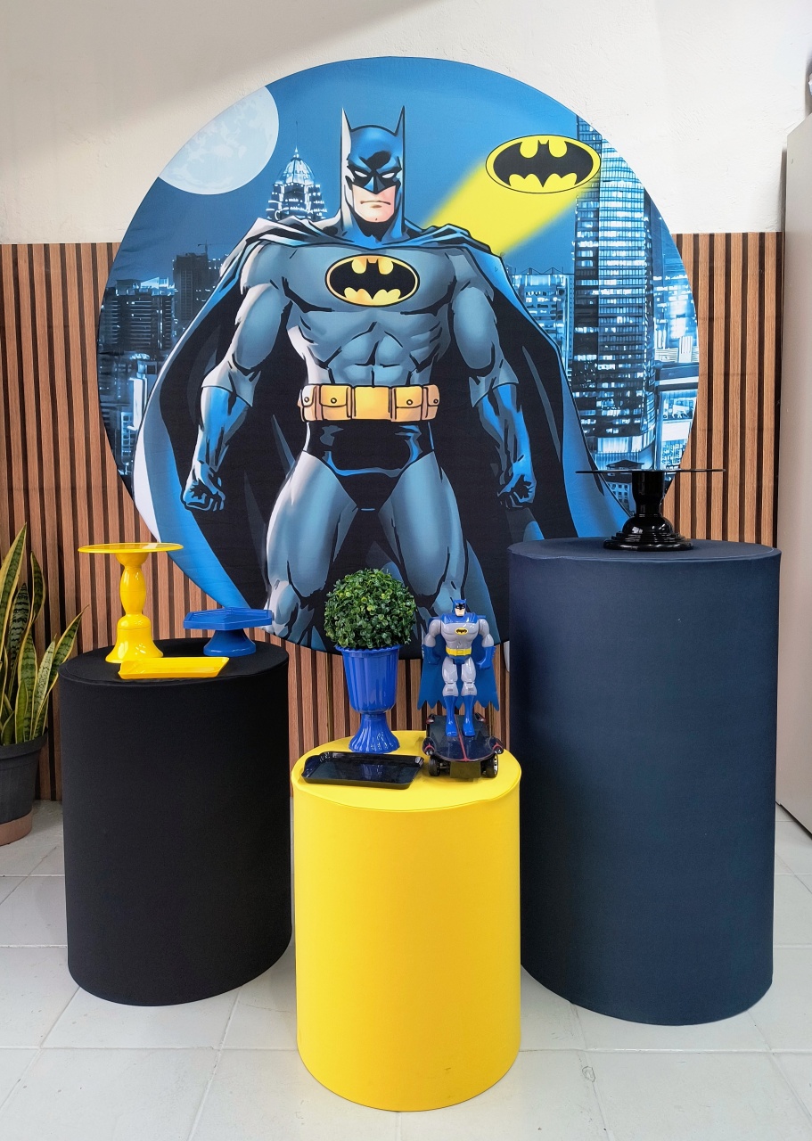 Kit Prata Batman  - Lilas Decor Locações e Festas