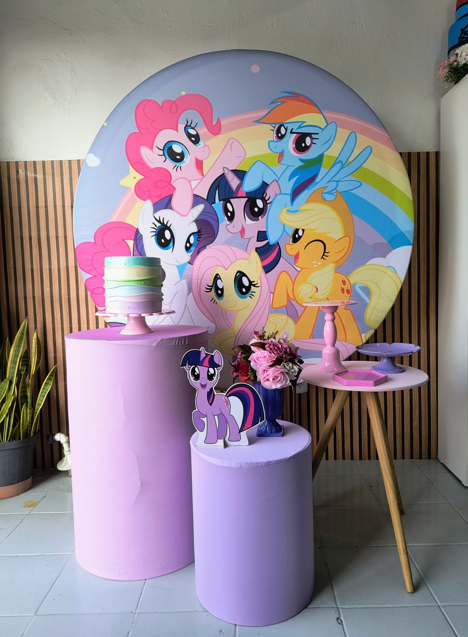 Kit Prata My Little Pony  - Lilas Decor Locações e Festas