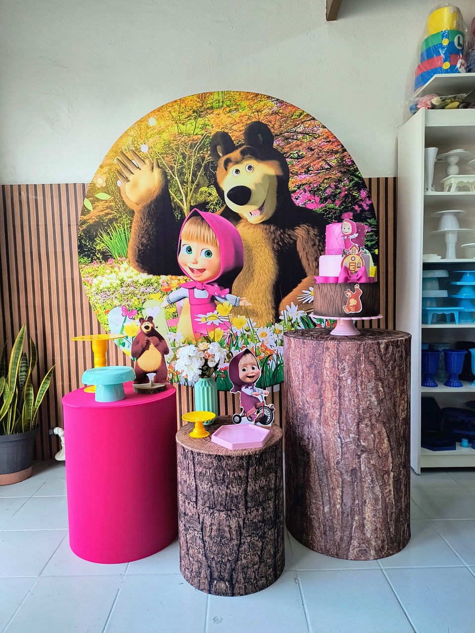 Kit Prata  Marcha E O Urso - Lilas Decor Locações e Festas