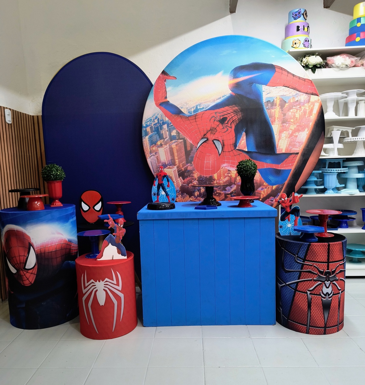 Kit Composição Homem Aranha  - Lilas Decor Locações e Festas