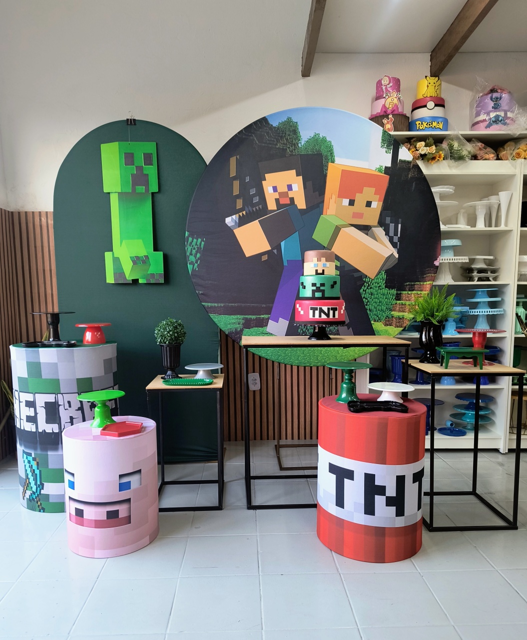 Kit Composição Minecraft  - Lilas Decor Locações e Festas