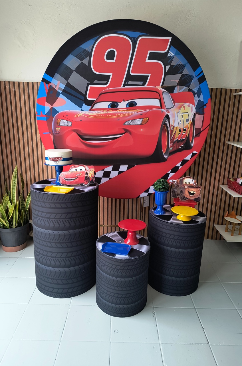 Kit Prata  Carros  - Lilas Decor Locações e Festas