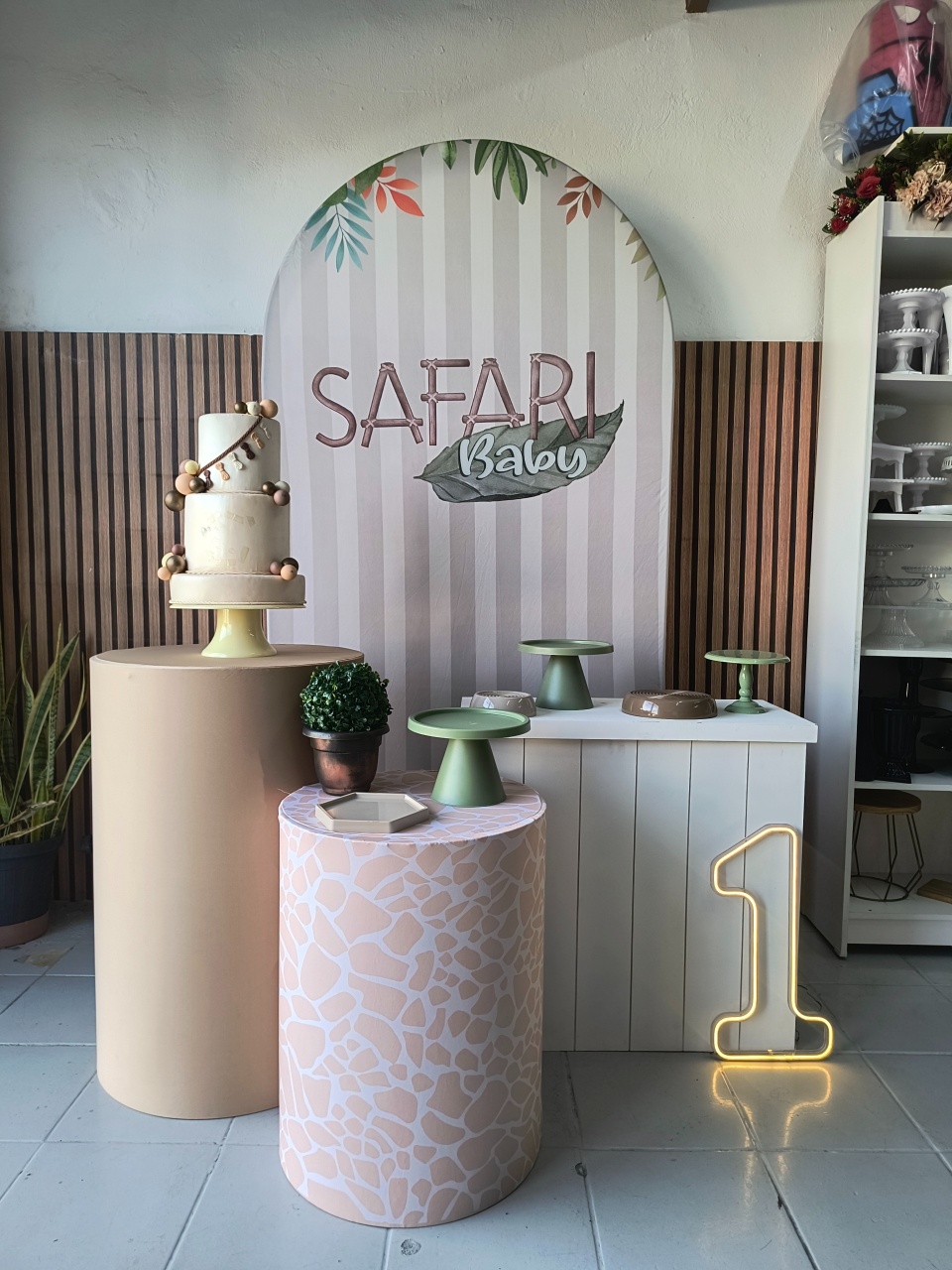 Kit Composição Safari Baby - Lilas Decor Locações e Festas