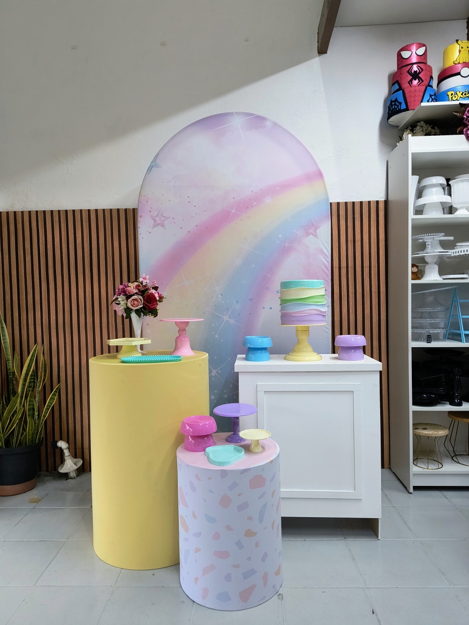 Kit Ouro Arco Iris - Lilas Decor Locações e Festas