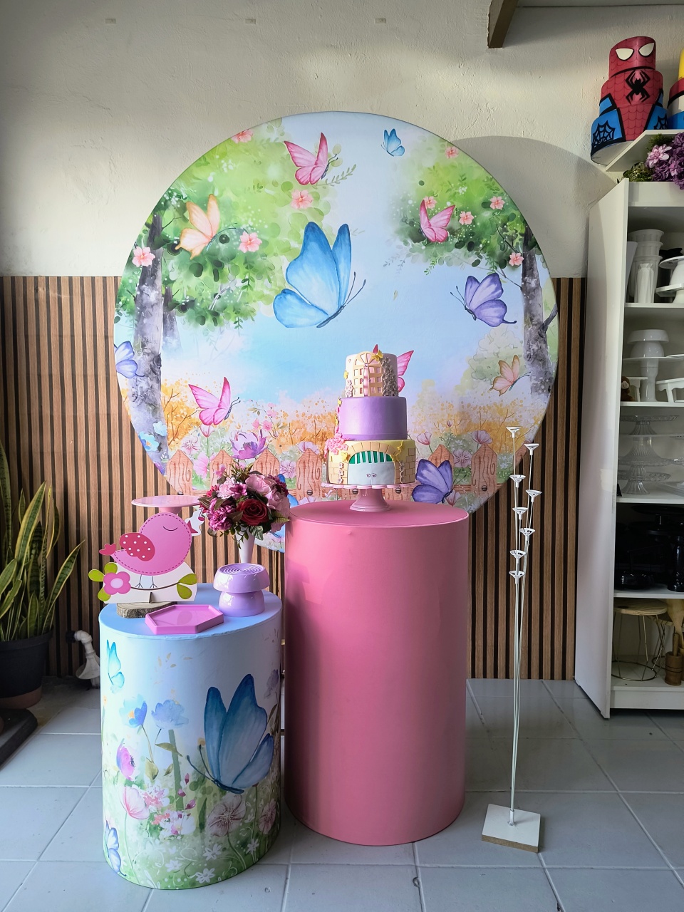 Kit Bronze Jardim das Borboletas  - Lilas Decor Locações e Festas