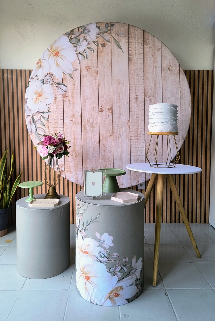 Kit Prata Verde Eucalipto  - Lilas Decor Locações e Festas