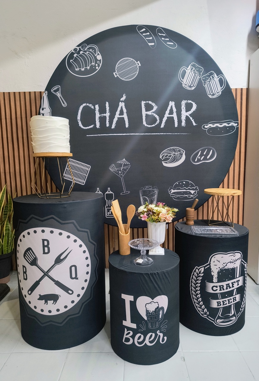 Kit Prata Chá Bar  - Lilas Decor Locações e Festas