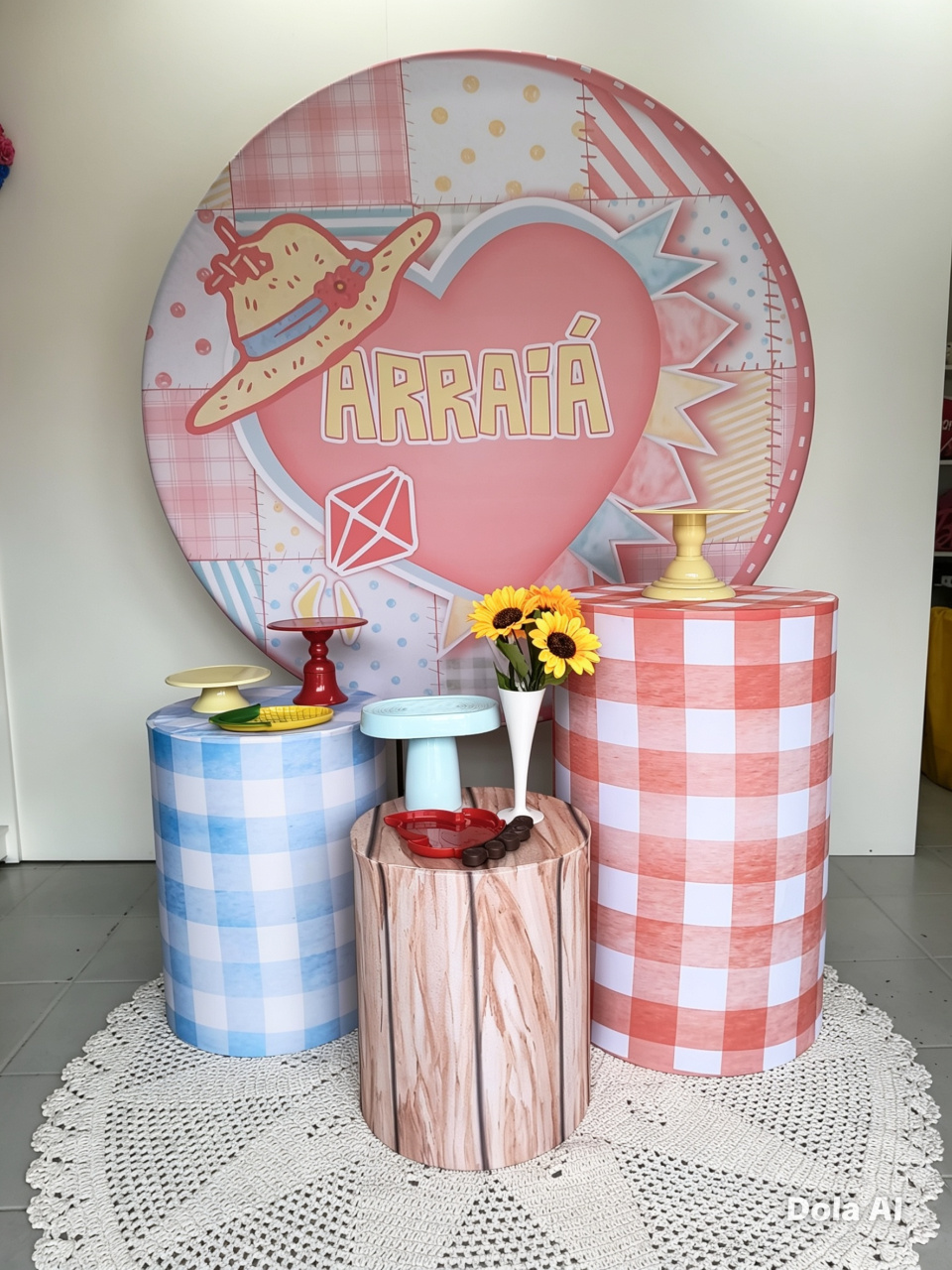 Kit Prata Arraia - Lilas Decor Locações e Festas