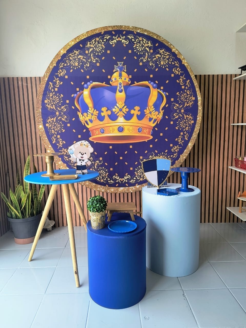 Kit Prata  Realeza Menino - Lilas Decor Locações e Festas