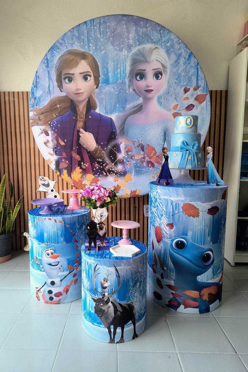 Kit Prata  Frozen - Lilas Decor Locações e Festas