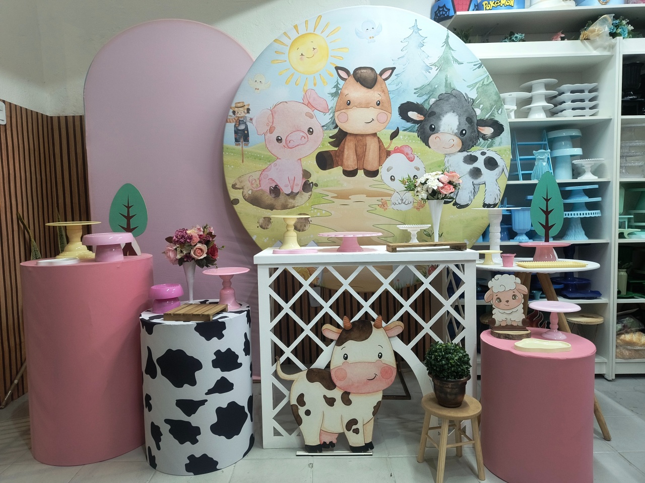 Kit Composição Fazendinha Menina  - Lilas Decor Locações e Festas