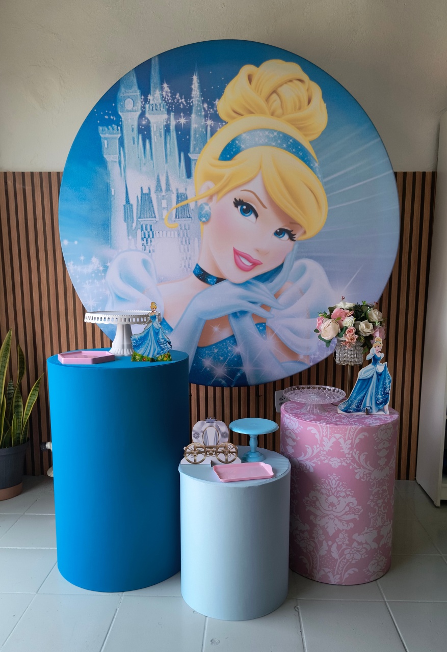 Kit Prata Cinderela - Lilas Decor Locações e Festas