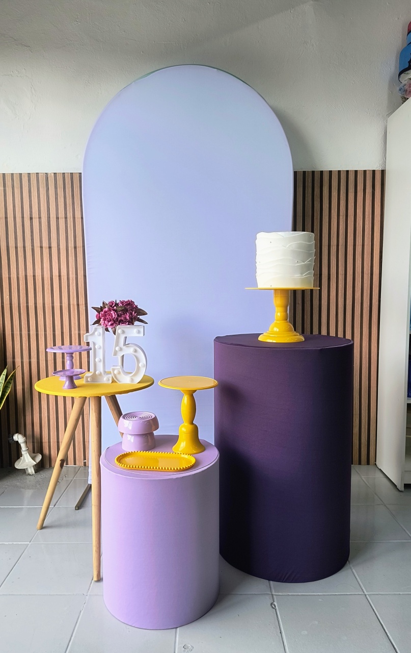 Kit Ouro Roxo, Amarelo E Lilás - Lilas Decor Locações e Festas