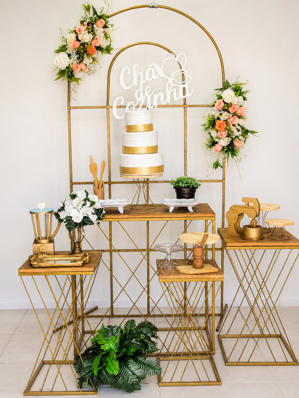 Composição Chá de Cozinha - Lilas Decor Locações e Festas