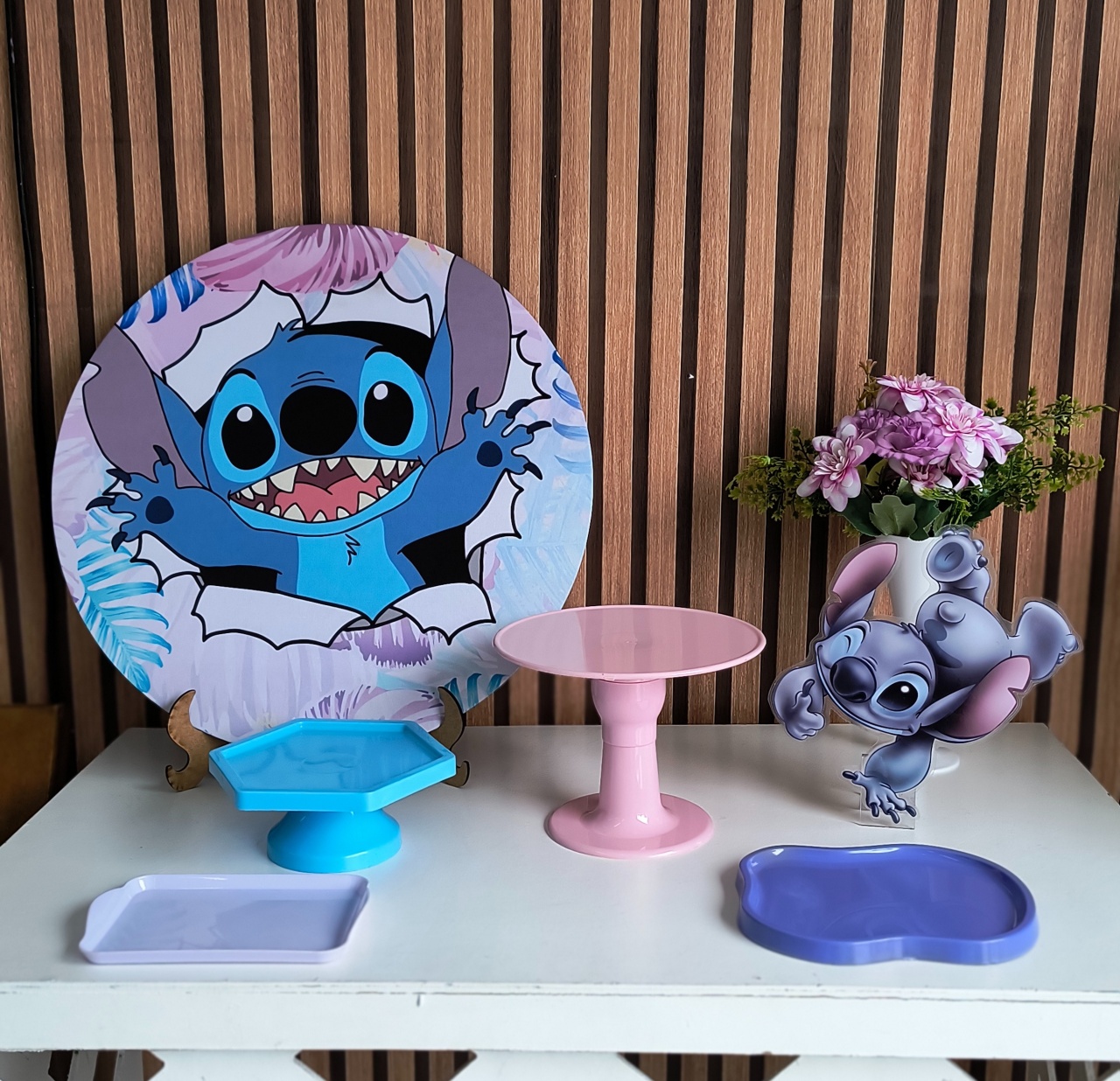 Kit Festa Na Mesa Stitch  - Lilas Decor Locações e Festas