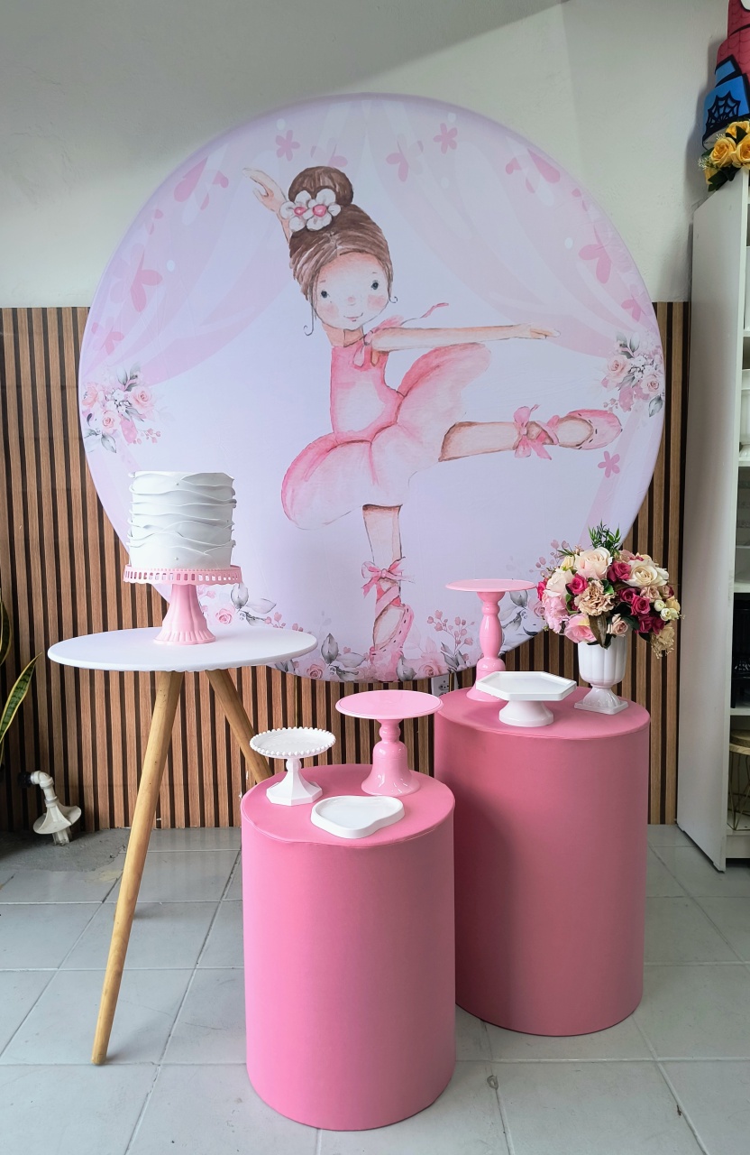 Kit Prata Bailarina - Lilas Decor Locações e Festas