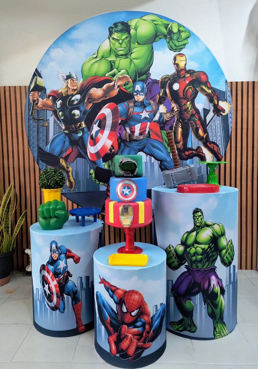 Kit Prata Herois  - Lilas Decor Locações e Festas