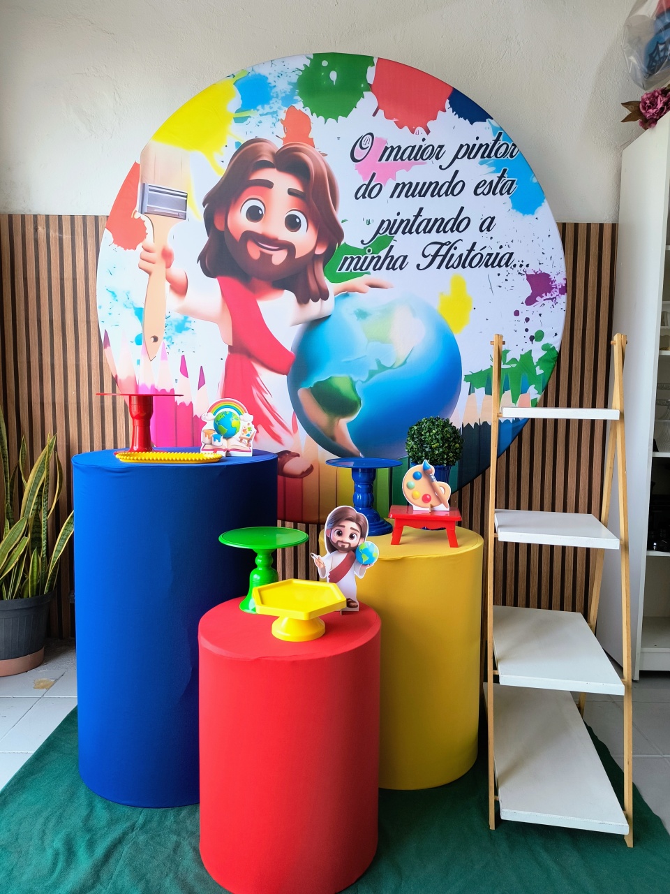 Kit Prata O Maior Pintor Do Mundo  - Lilas Decor Locações e Festas