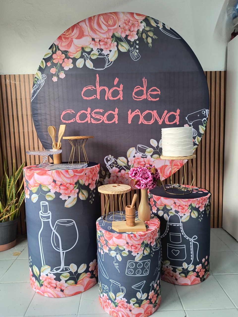 Kit Prata Chá de Casa Nova  - Lilas Decor Locações e Festas