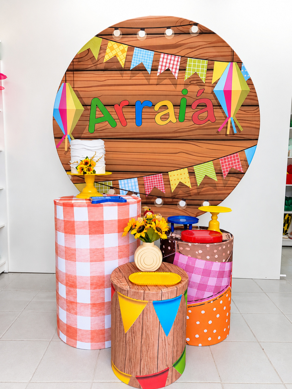 Kit Prata Festa Junina - Lilas Decor Locações e Festas