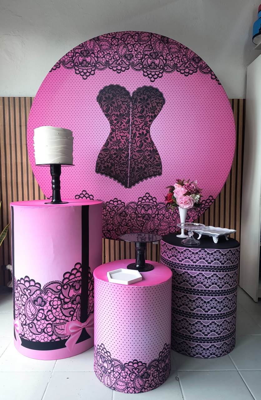 Kit Prata Chá de Lingerie  - Lilas Decor Locações e Festas