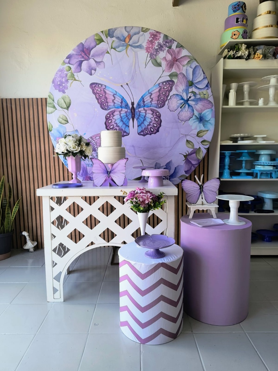 Kit Ouro Borboleta Lilas 1 - Lilas Decor Locações e Festas