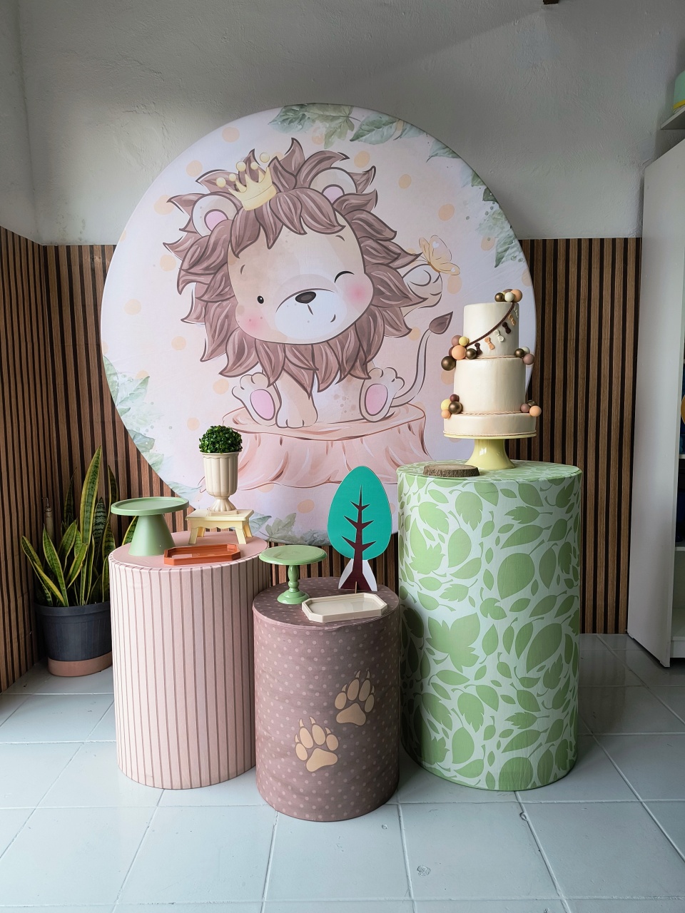 Kit Prata   Leãozinho - Lilas Decor Locações e Festas
