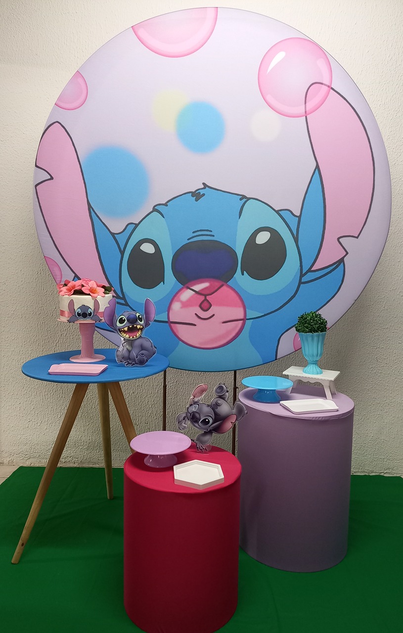 Kit Prata Stitch 4 - Lilas Decor Locações e Festas