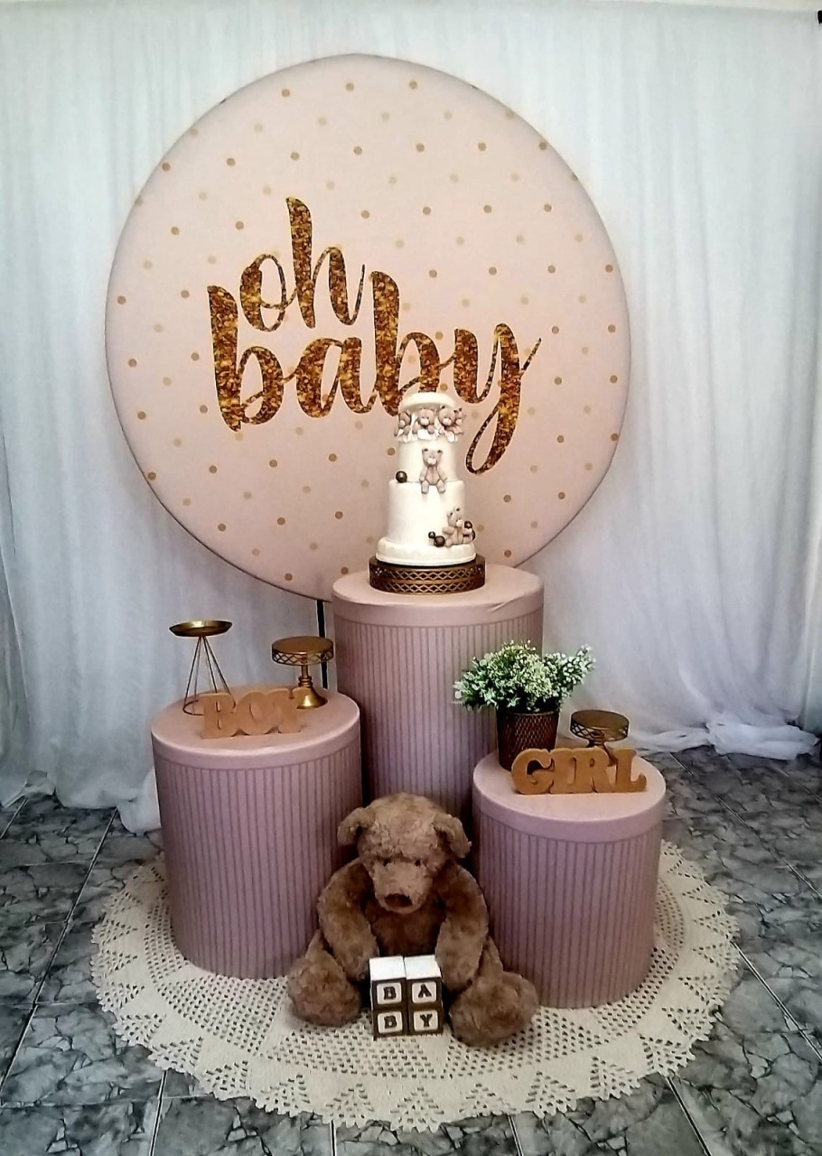 Kit Chá de Bebê Oh Baby Bege - Elisângela  Ataide Ferreira Gambary 
