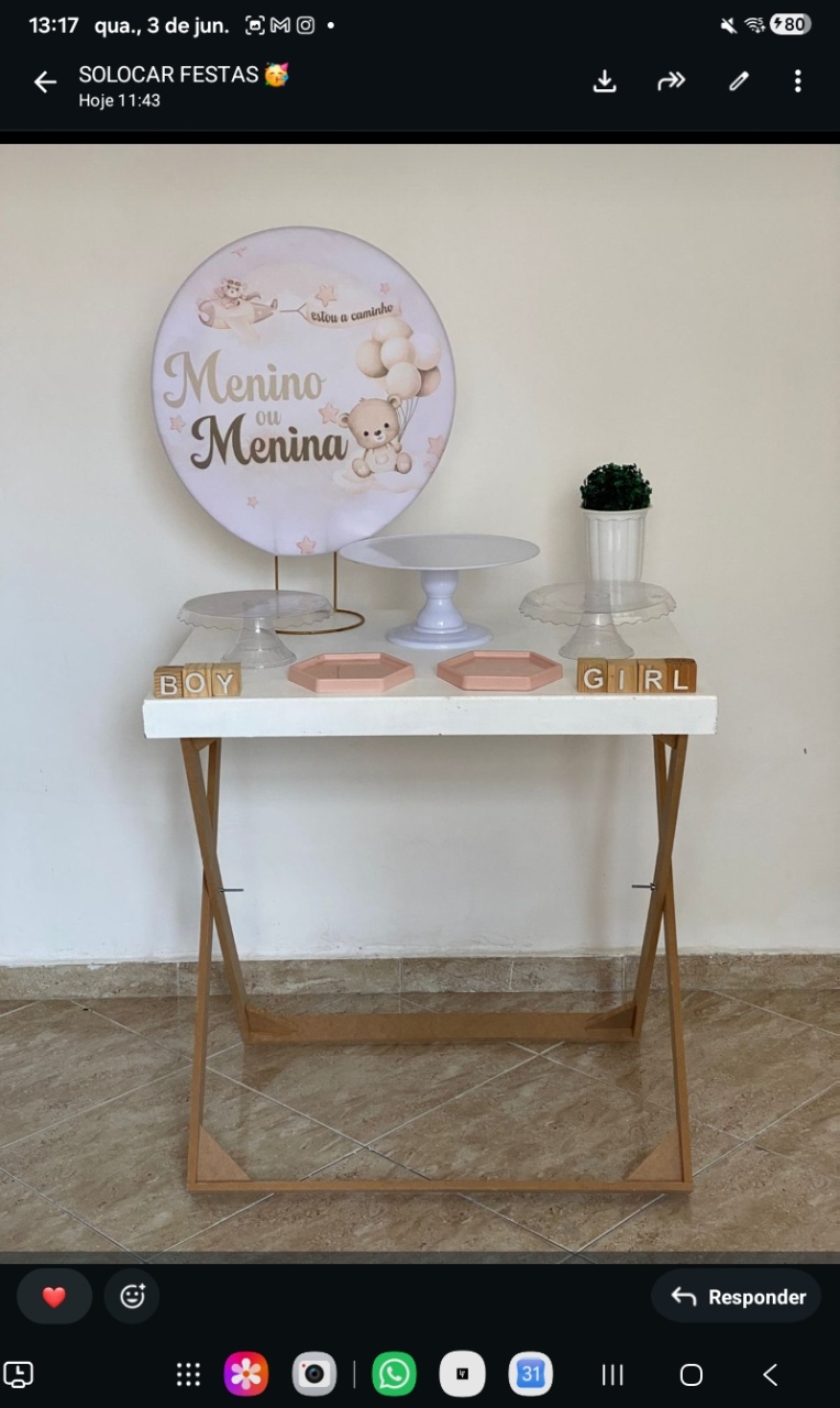 Mini Kit Cha Revelacao - CARLOS HENRIQUES DE OLIVEIRA CRESPO 52601125