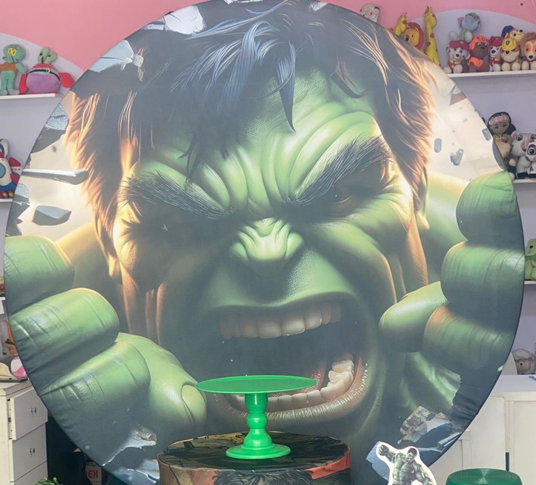 Trio de Capas + Painel Temáticos Hulk Slim - CARLOS HENRIQUES DE OLIVEIRA CRESPO 52601125