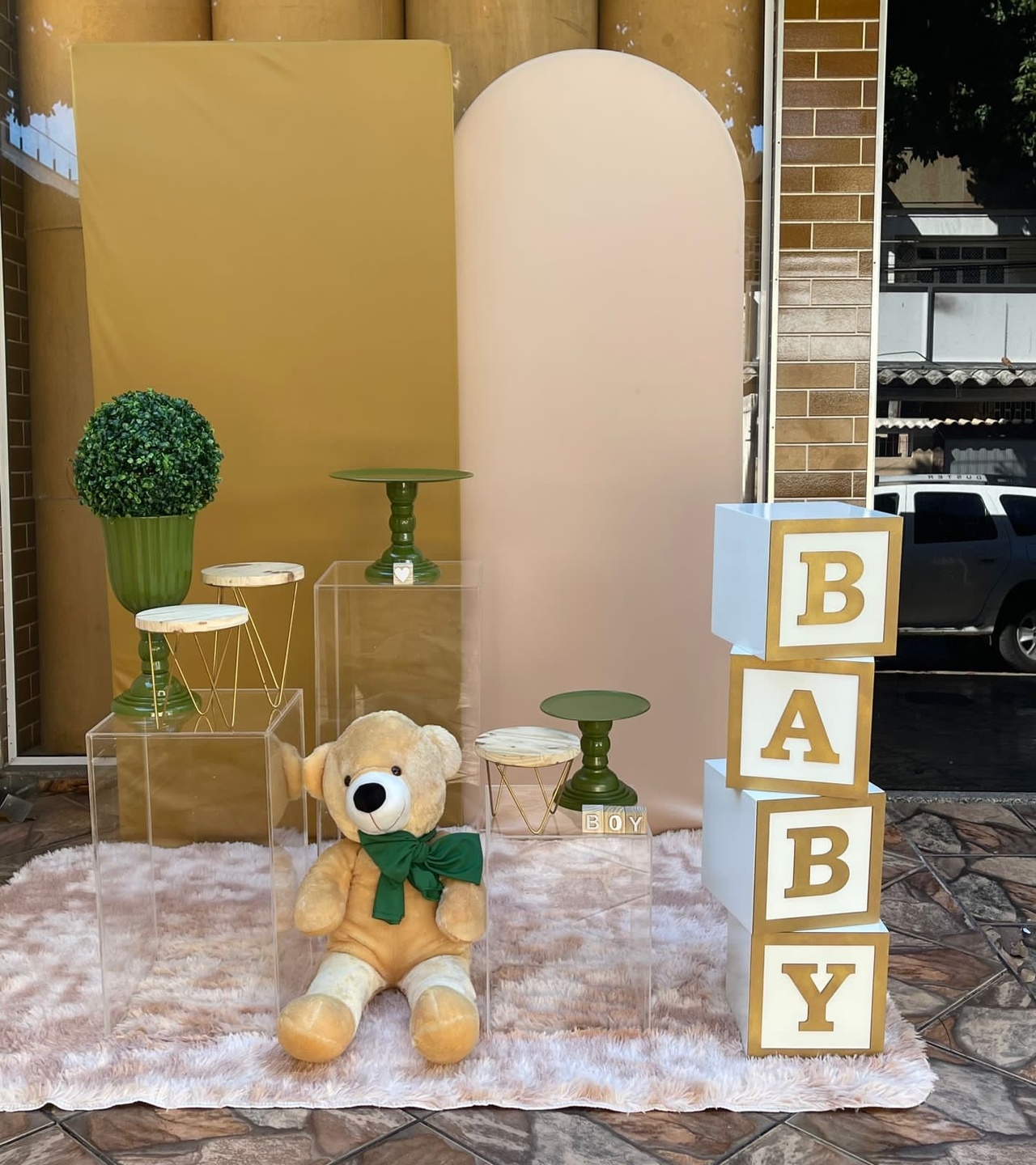 Chá  de Bebe Menino Verde Oliva - CARLOS HENRIQUES DE OLIVEIRA CRESPO 52601125