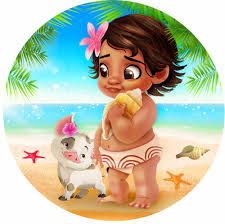 Trio de Capas + Painel Tematicos Moana Baby - CARLOS HENRIQUES DE OLIVEIRA CRESPO 52601125