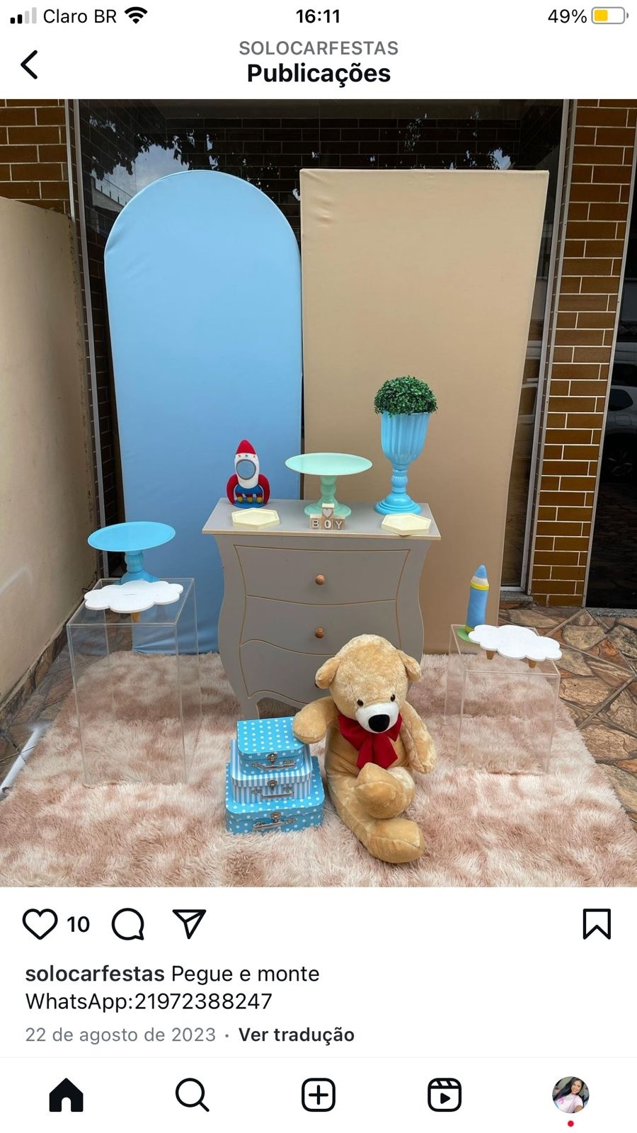Cha de Bebe Brinquedo - CARLOS HENRIQUES DE OLIVEIRA CRESPO 52601125