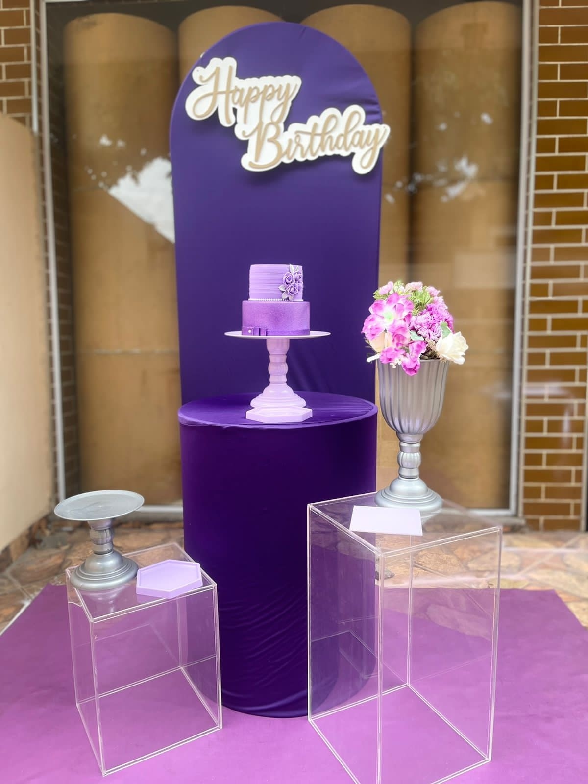 Lilas E Roxo Acrilico - CARLOS HENRIQUES DE OLIVEIRA CRESPO 52601125