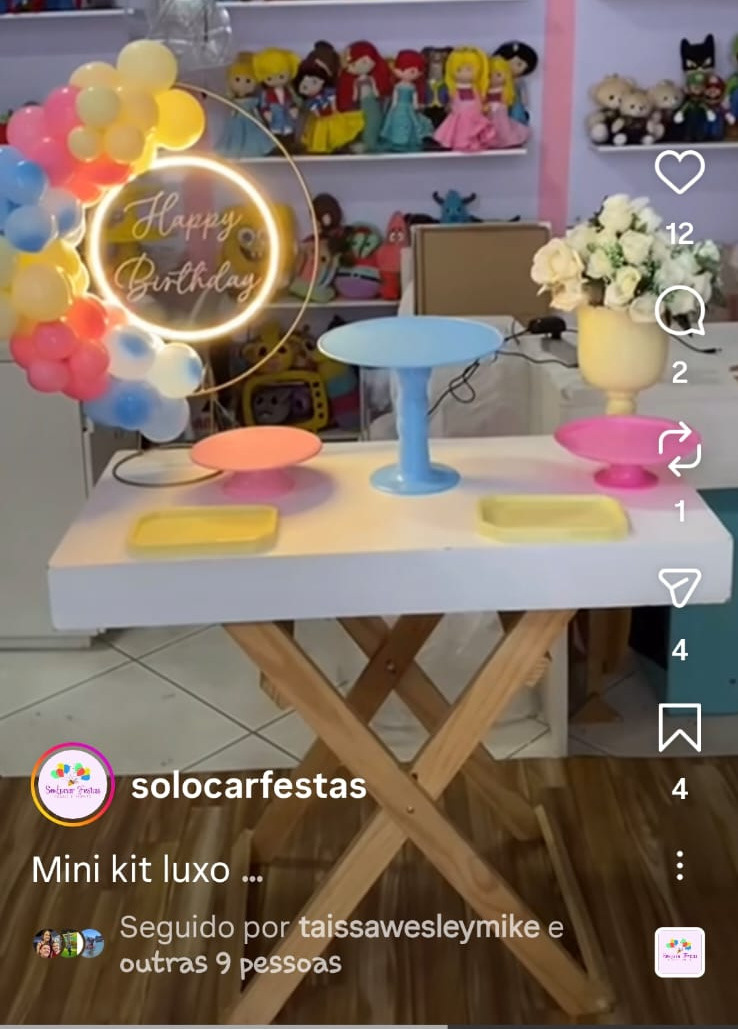 Mini Kit Com Led Luxo Colorido  - CARLOS HENRIQUES DE OLIVEIRA CRESPO 52601125